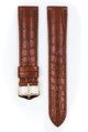 Hirsch Genuine Alligator - golden brown - leather strap