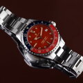 Steinhart Ocean 39 vintage GMT premium red ceramic diver watch