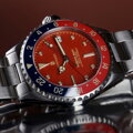 Steinhart Ocean 39 vintage GMT premium red ceramic diver watch
