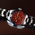 Steinhart Ocean 39 vintage GMT premium red ceramic diver watch