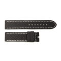 Steinhart rubber strap black for Ocean 2, size M, white stitching
