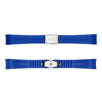 Steinhart rubber strap blue new 22x18 mm for Ocean 42 and Ocean 44 with clasp steel