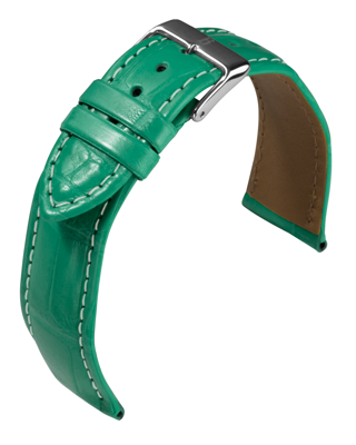 Barington - Louisiana Croco - emerald green - leather strap