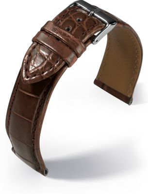 Barington - Louisiana Croco - golden brown - leather strap
