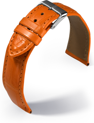 Barington - Louisiana Croco - orange - leather strap