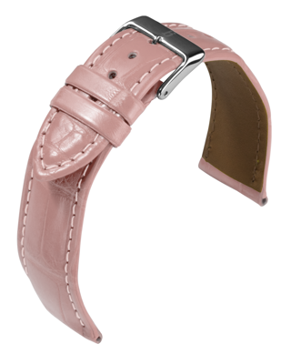 Barington - Louisiana Croco - rose - leather strap