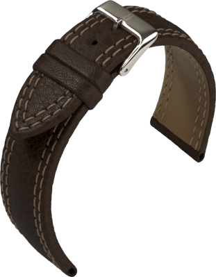 Barington - Nature calf - dark brown - leather strap