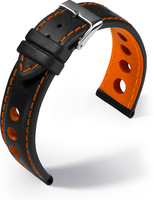 Barington - Racing - orange - leather strap