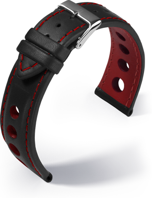 Barington - Racing - red - leather strap