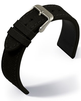 Eulit - Canvas - black - textile strap