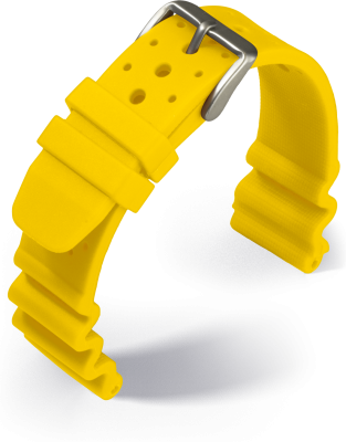 Eulit - Diver - yellow - silicone strap