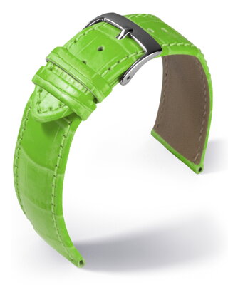 Eulit - Louisiana crocodile look - apple green - leather strap