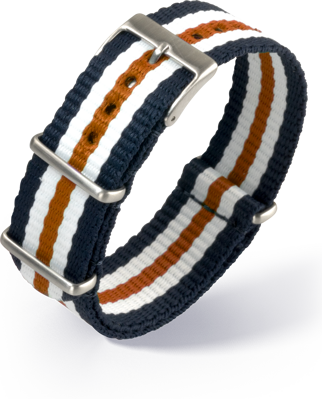 Eulit - Nato - Style - 20mm - blue-white-orange - nato strap