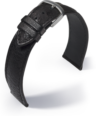 Eulit - Ostrich Eco - black - leather strap