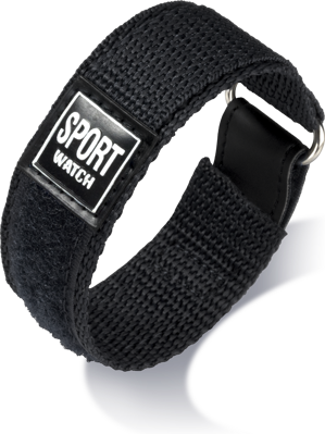 Eulit - Sport Watch Loop 20 mm - black - nato velcro strap