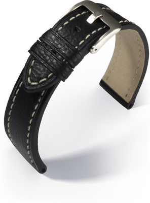 Eulit - Zeppelin - black - leather strap