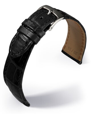 Eulux - Alligator Classic - black - leather strap