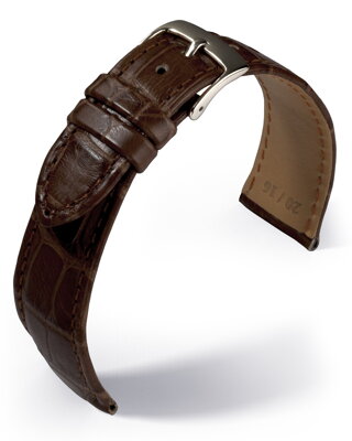 Eulux - Alligator Classic - dark brown - leather strap