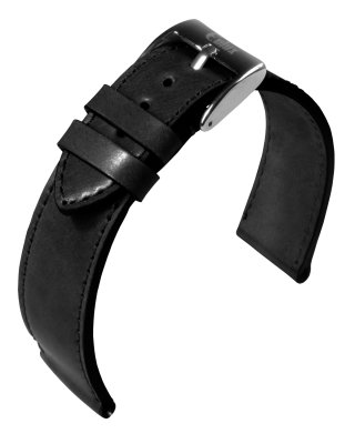 Eulux - Shell Cordovan - black - leather strap