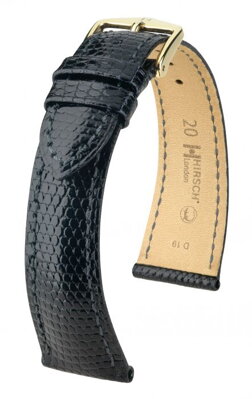 Hirsch London - black - leather strap