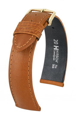 Hirsch Camelgrain - honey - leather strap