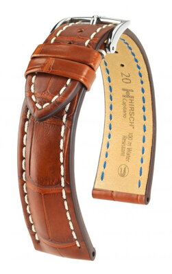 Hirsch Capitano - golden brown - leather strap