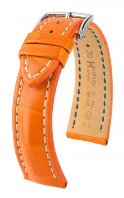 Hirsch Capitano - orange - leather strap