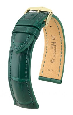 Hirsch Genuine croco - grey - leather strap