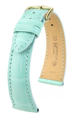 Hirsch London - pastell blue alligator - leather strap