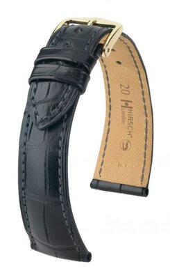 Hirsch London - black alligator - leather strap