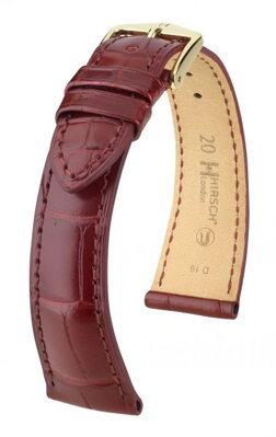 Hirsch London - burgundy alligator - leather strap