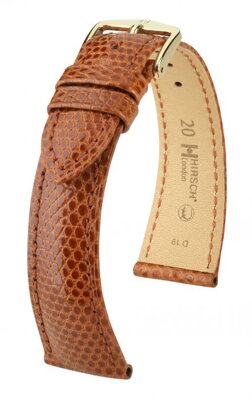 Hirsch London - golden brown - leather strap