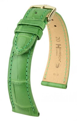 Hirsch London - green alligator - leather strap