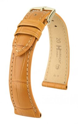Hirsch London - honey alligator - leather strap