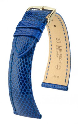 Hirsch London - royal blue - leather strap