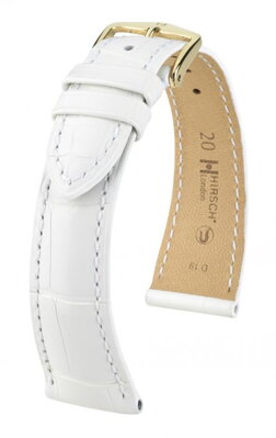 Hirsch London - white alligator - leather strap