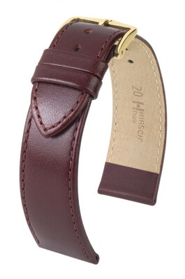 Hirsch Osiris - burgundy shiny - leather strap