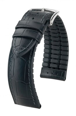 Hirsch Paul - black - rubber / leather strap