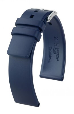 Hirsch Pure - blue - rubber strap