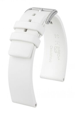 Hirsch Pure - white - rubber strap