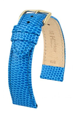 Hirsch Rainbow - royal blue - leather strap