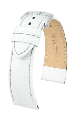 Hirsch Rainbow - white - leather strap