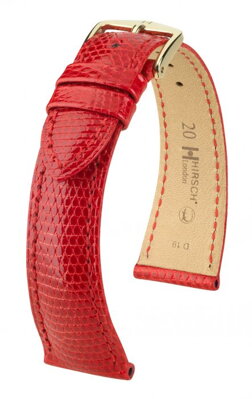 Hirsch London - red - leather strap