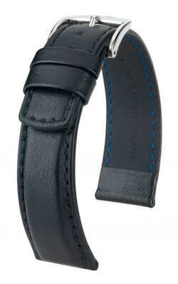 Hirsch Runner - black - leather strap