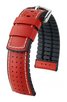 Hirsch Tiger - red - leather strap
