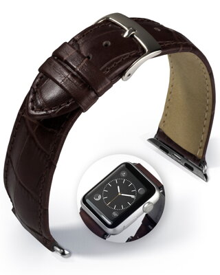Denver - Smart Apple Watch - dark brown - leather strap