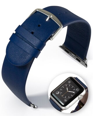 Detroit - Smart Apple Watch - blue - leather strap