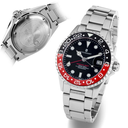 Steinhart Ocean 39 GMT BLACK-RED Ceramic