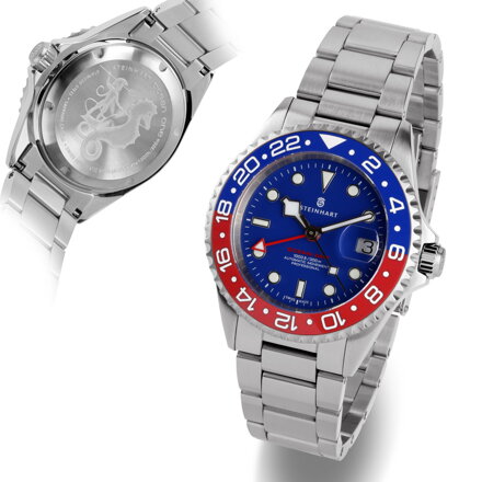 Steinhart Ocean One GMT BLUE-RED Ceramic blue dial