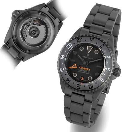 Steinhart  Ocean 39 Titanium GMT Phantom orange